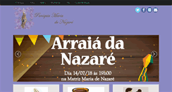 Desktop Screenshot of paroquiamariadenazare.com