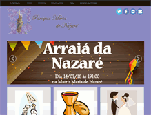 Tablet Screenshot of paroquiamariadenazare.com